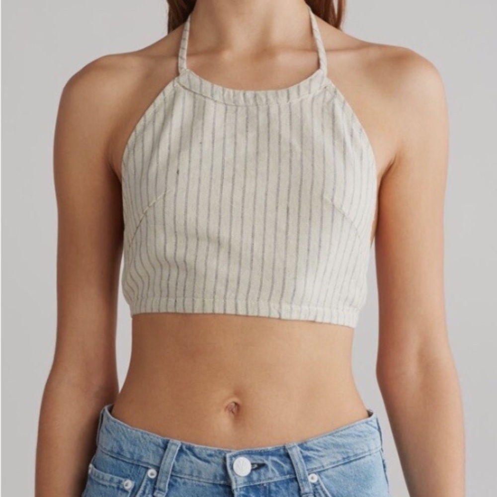 🔥 Rag & Bone Natural Stripe Zoe Halter Top🔥